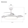 Ventilador de Techo con aspac retráctiles