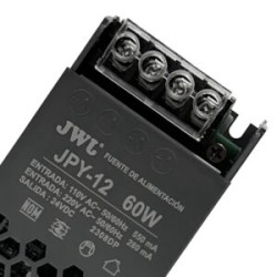 Adaptador tira LED capacidad 60w (Para perfiles)