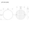 Panel LED Redondo sin marco