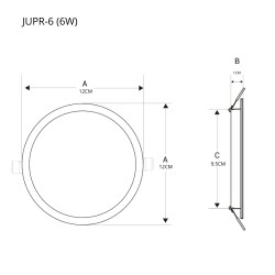 Panel Led Slim Empotrable