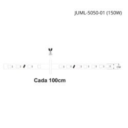 Manguera de LED RGB 1 Línea 50 mts