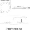 Plafón Downlight Led Slim Empotrable