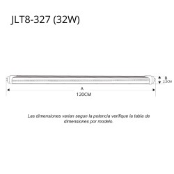 Tubo LED T8 32W 120cm – JLT8-327